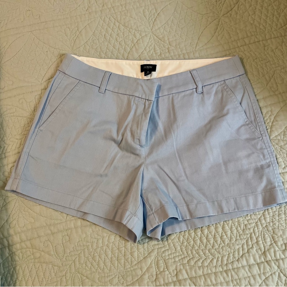 JCrew Factory Light Blue Chino Shorts